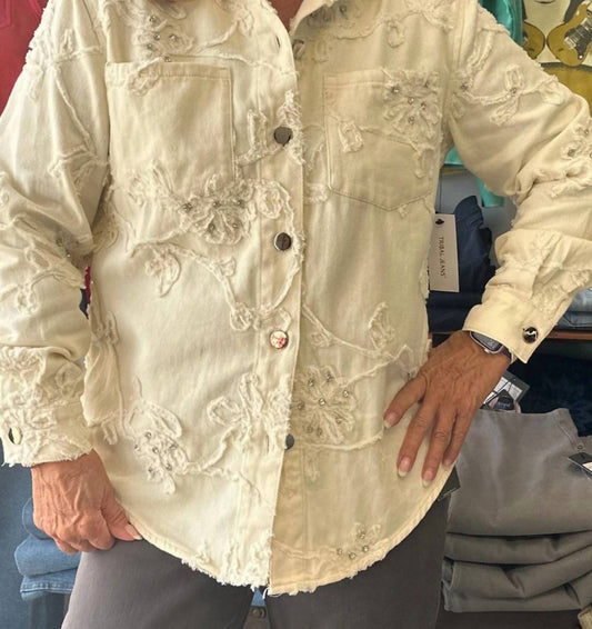 Tribal - Rhinestone Embellished Shacket