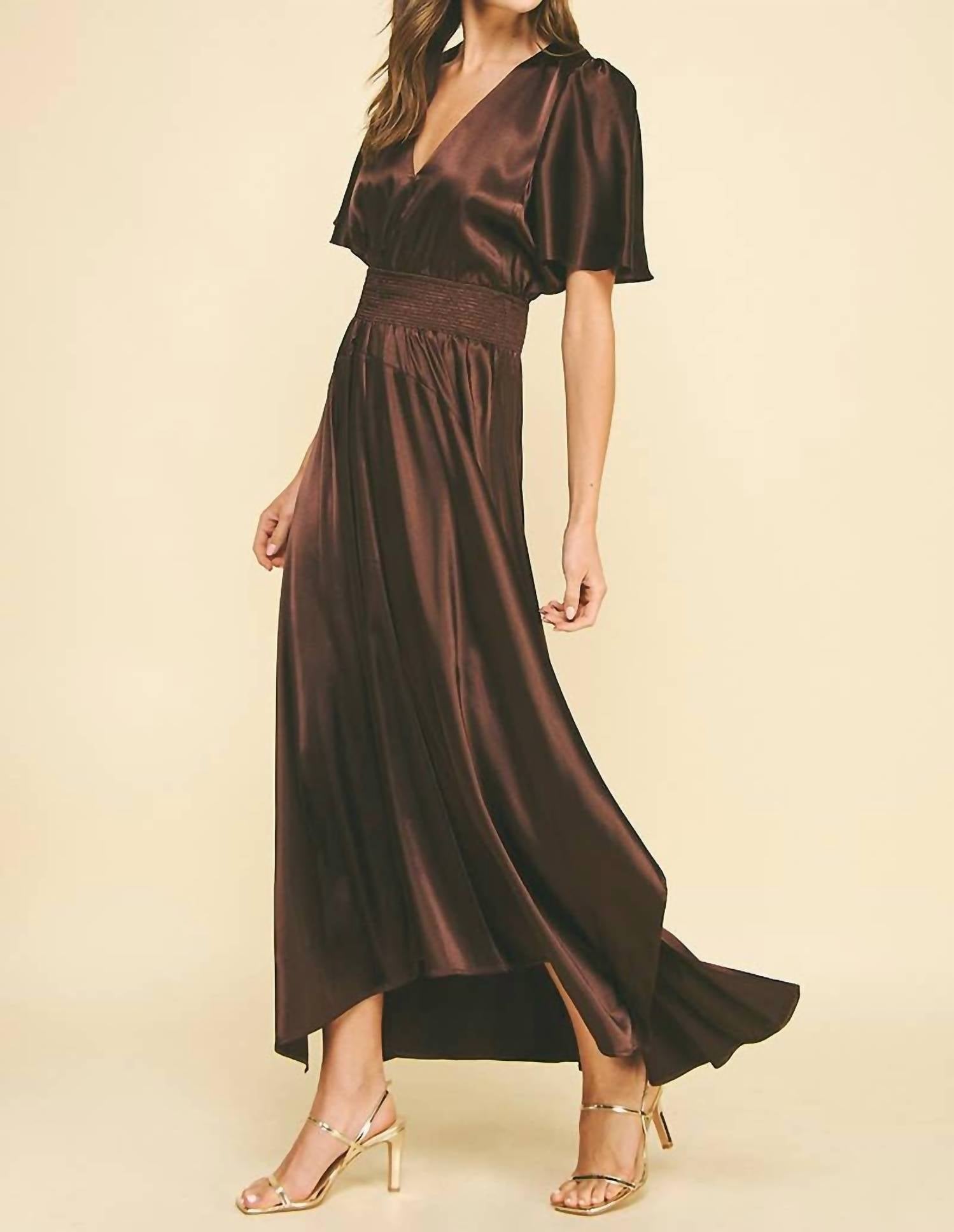 Pinch - Chiffon Slit Detailed Maxi Dress