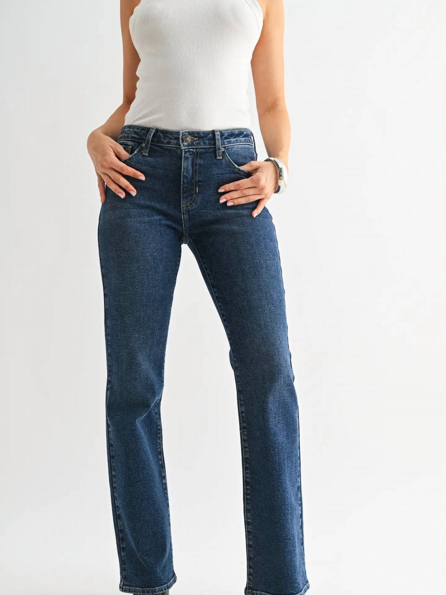 Just Black Denim - Low Rise Vintage Slim Bootcut Jean