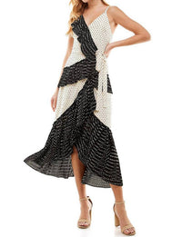 Tcec - Ruffle Wrap Midi Dress