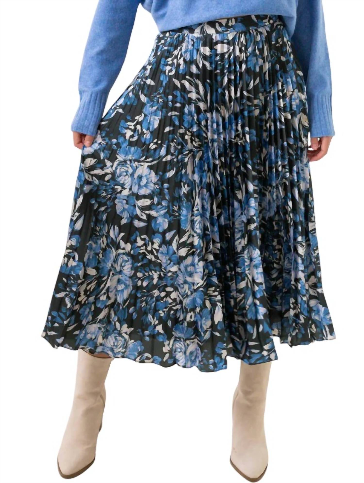 Lost + Wander - Parisian Bleu Midi Skirt