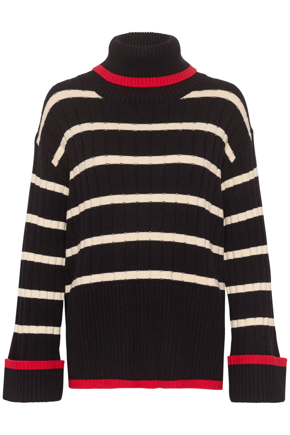 Soaked In Luxury - Musling Rollneck Rib Knit Pullover Sweater