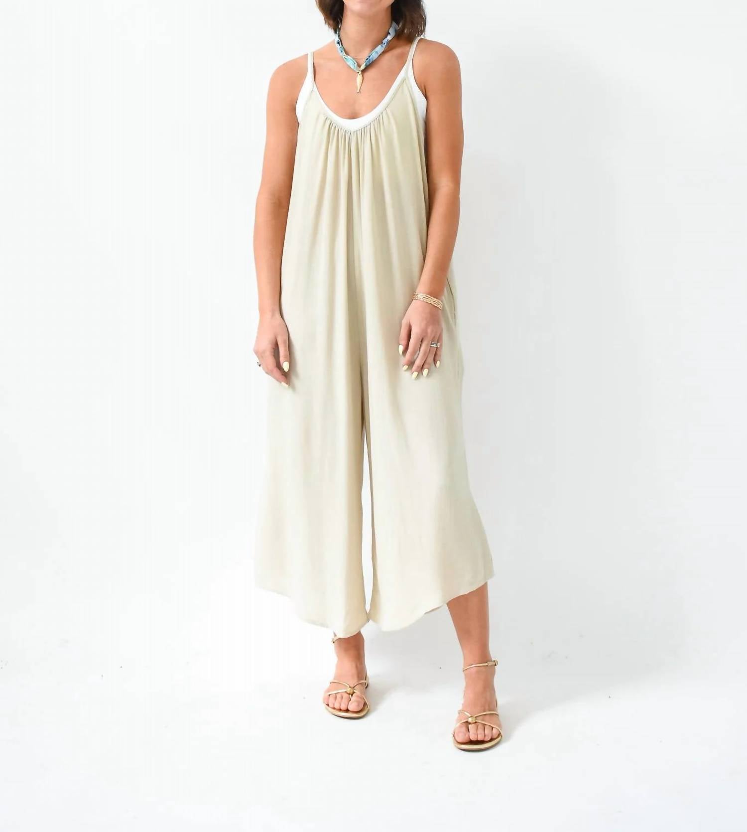 Hunter & Brown - Jump Into Linen Jumpsuit