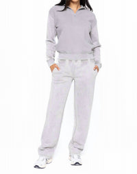 Mono B - Straight Leg Vintage Fleece Lounge Pants