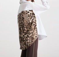 Theo The Label - Echo Print Back Banker Shirt