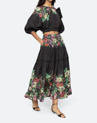 Sea - Viktoria Print Midi Skirt