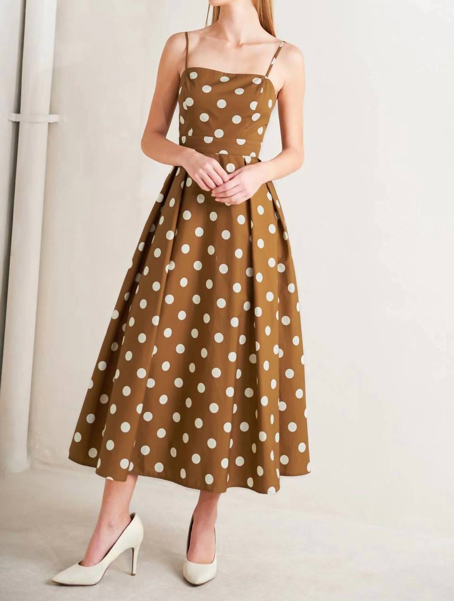 Flying Tomato - Polka Dot Midi Dress