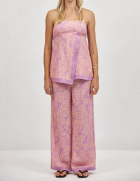 A.Ren - Coquille Print Strapless Top