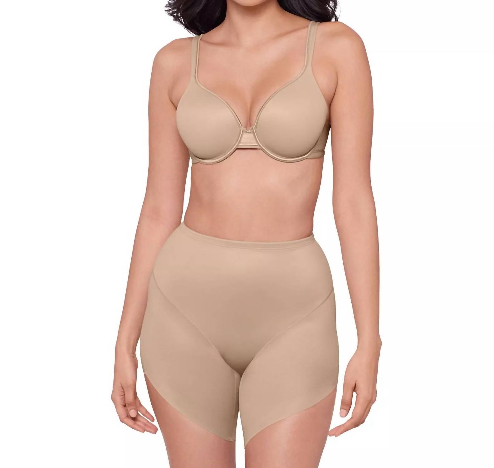 Miraclesuit Show Stopper Slanted Hem Shaping Short in beige - women's intimate