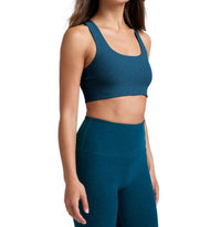 BEYOND YOGA Spacedye Simplicity Bra 2.0 in blue gem heather - women's intimate - alternate view