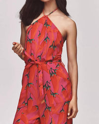 Farm Rio - Print Halter Jumpsuit