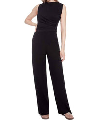 I Love Tyler Madison - Claude Textured Techno Wide-leg Pants