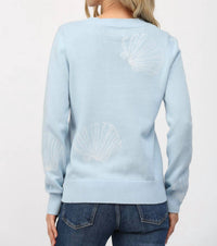 Fate By Lfd - Seashell Embroidered Crewneck Sweater