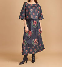 Double A Angie Boxy Top in small terrace - women's blouse - alternate view