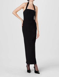 Toccin - Davina Sculpted Halter Midi Dress