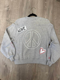 Just Madison - Women's Love peace dove sweatshirt