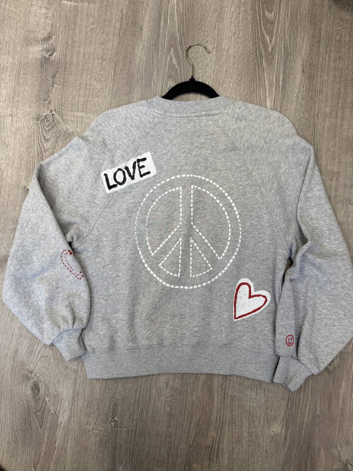 Just Madison - Women's Love peace dove sweatshirt