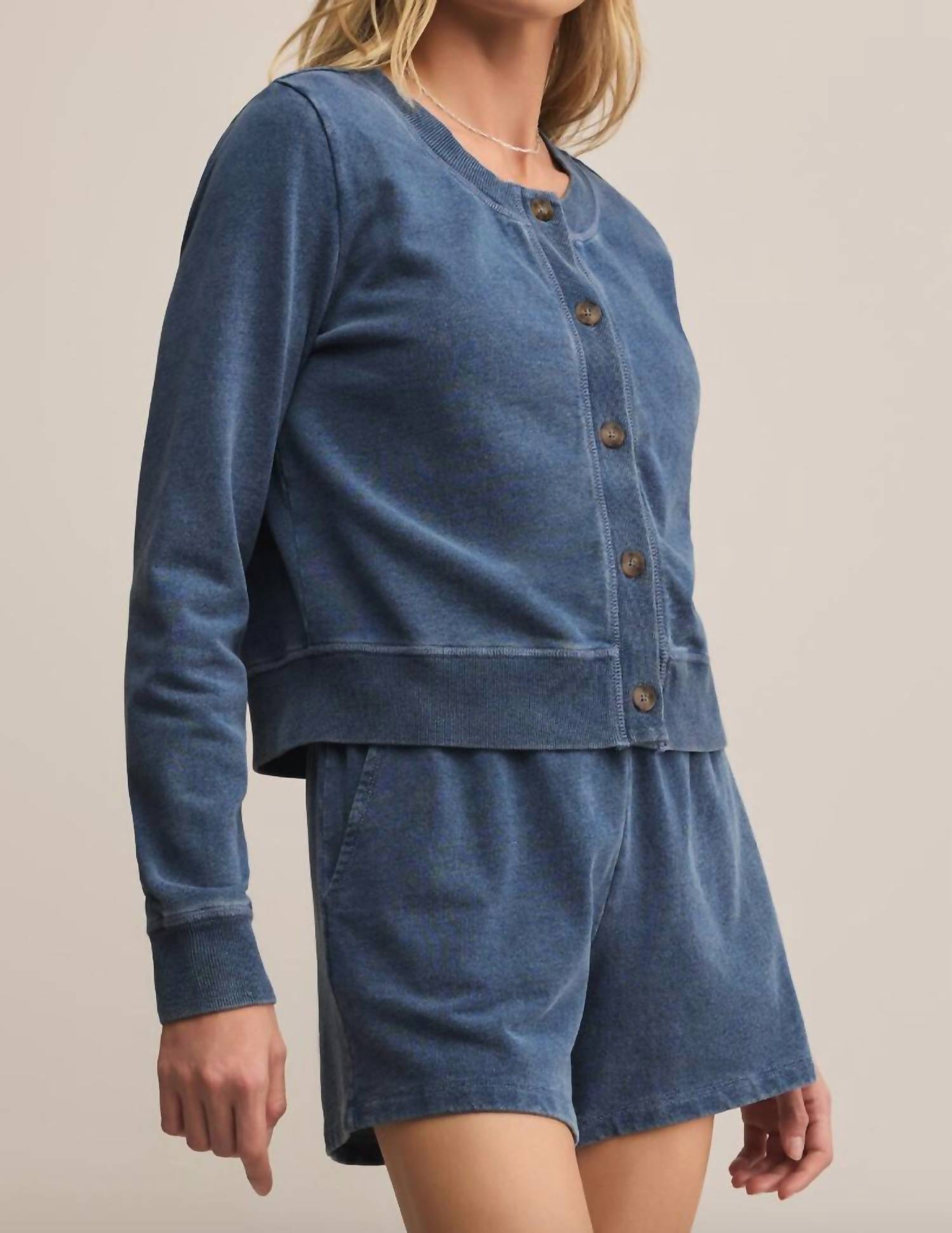 Z Supply - Daily Knit Denim Cardigan