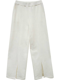 Fifteen Twenty Front Slit Sweatpants in cream 1 - women's pants - alternate view