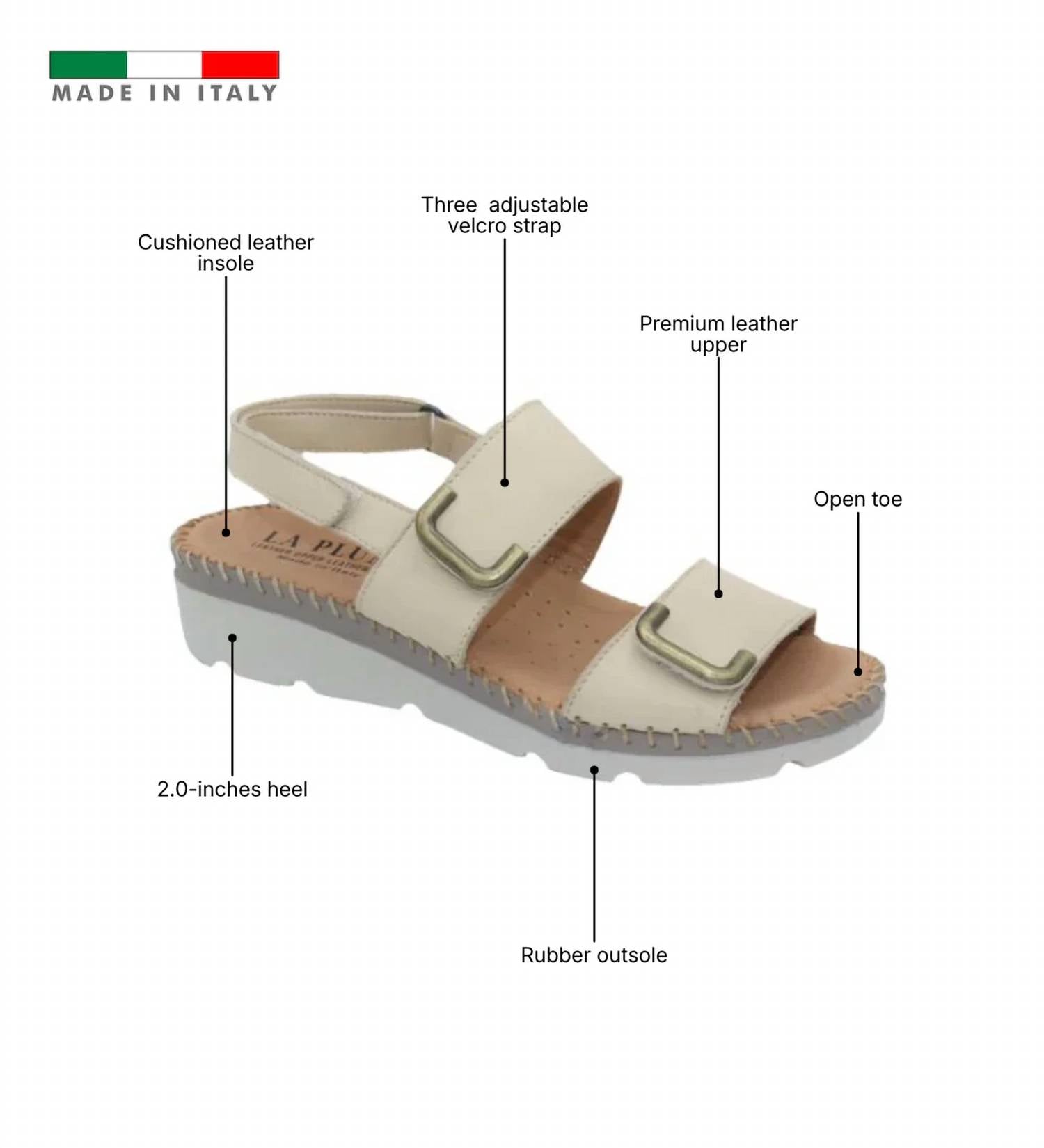 Laurevan - Women's La Plume Chrisa Sandal