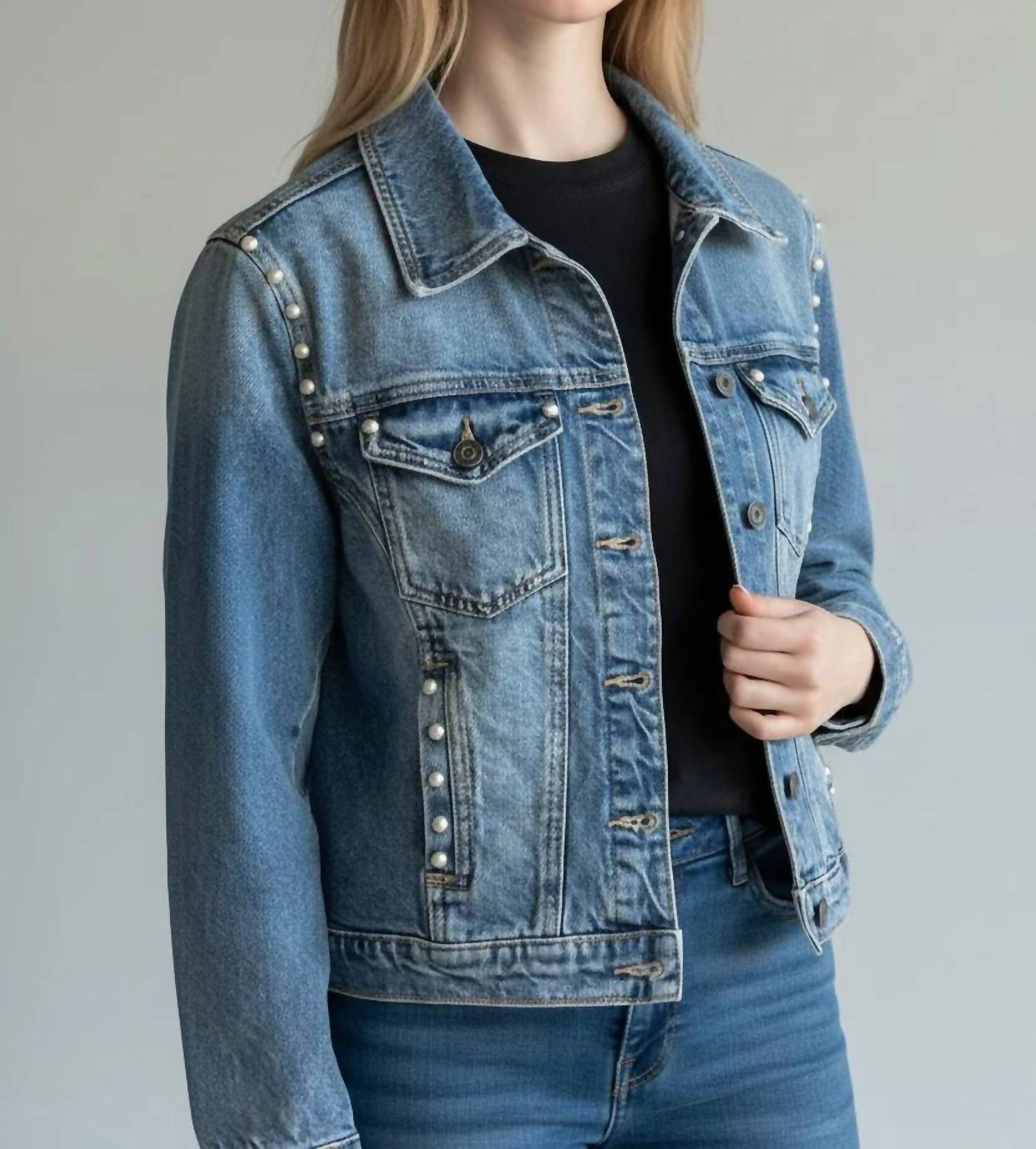 Hidden - Fitted Trucker Jacket