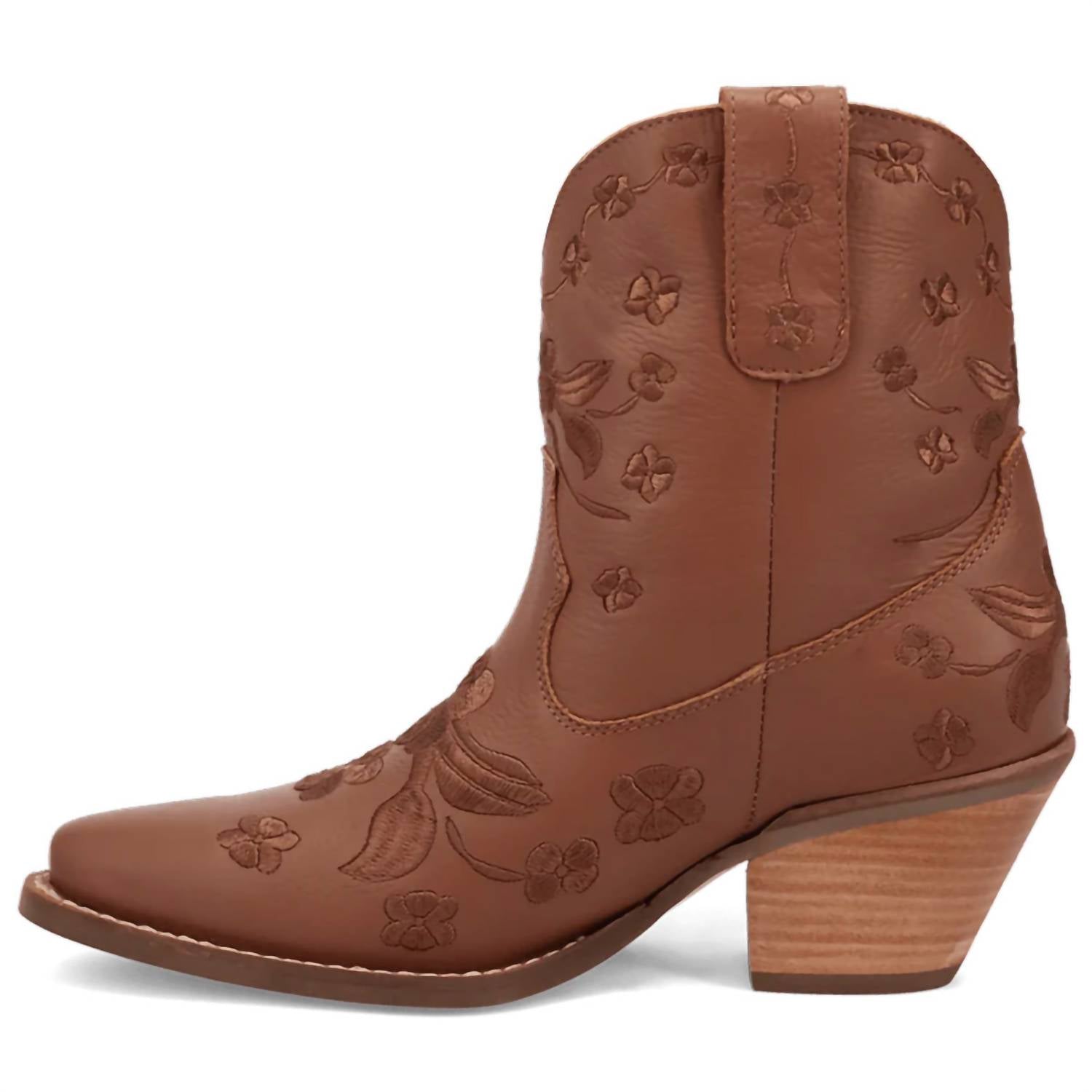 Dingo Women's Sweetheart Bootie in brown - women's shoe - alternate view