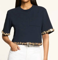 Cinq A Sept - Sunflare Florals Asa Top