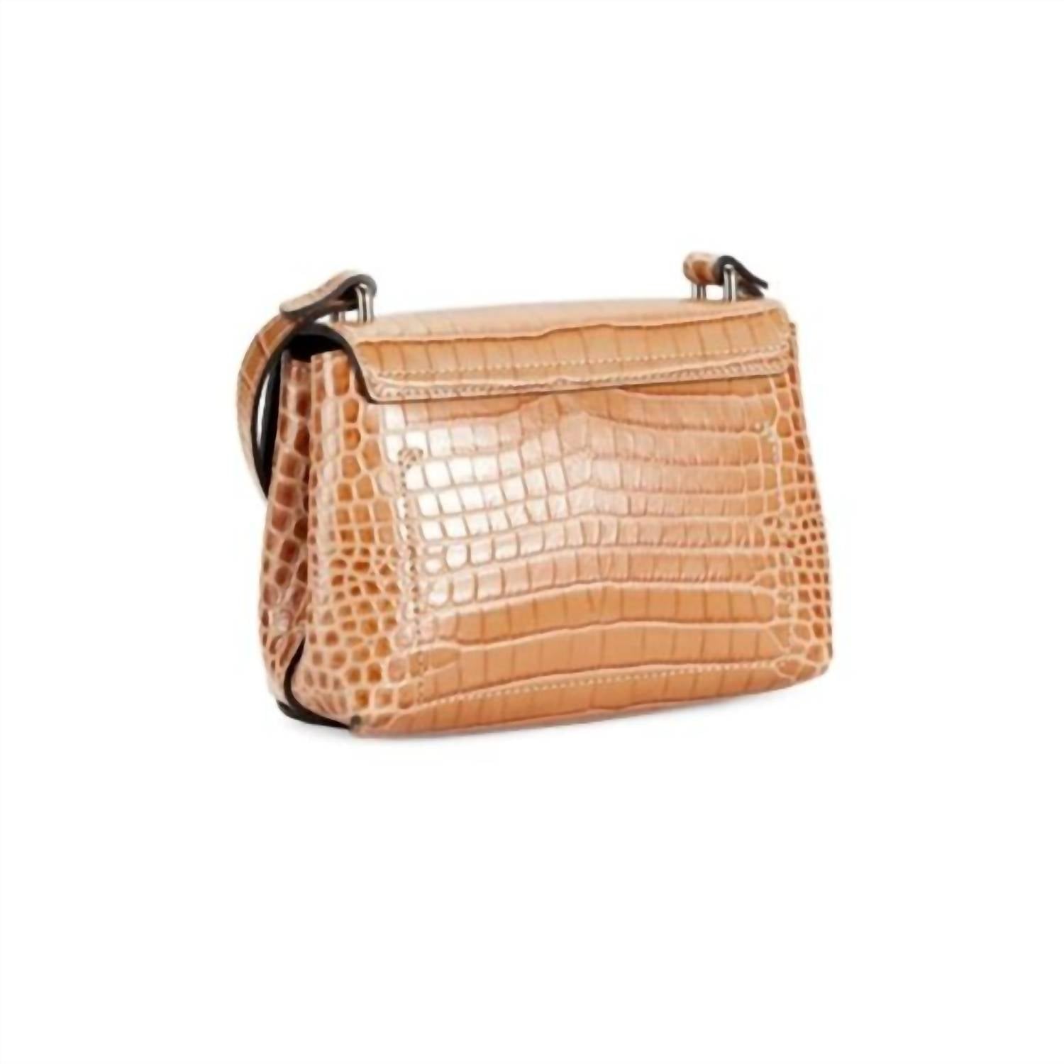 Longchamp - Women's Croc-embossed Leather Crossbody bag