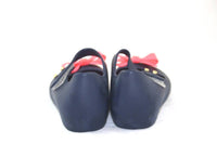 Mini Melissa Girl's Ultragirl Bow Flat Shoes in pink black - kids' shoe - view 4