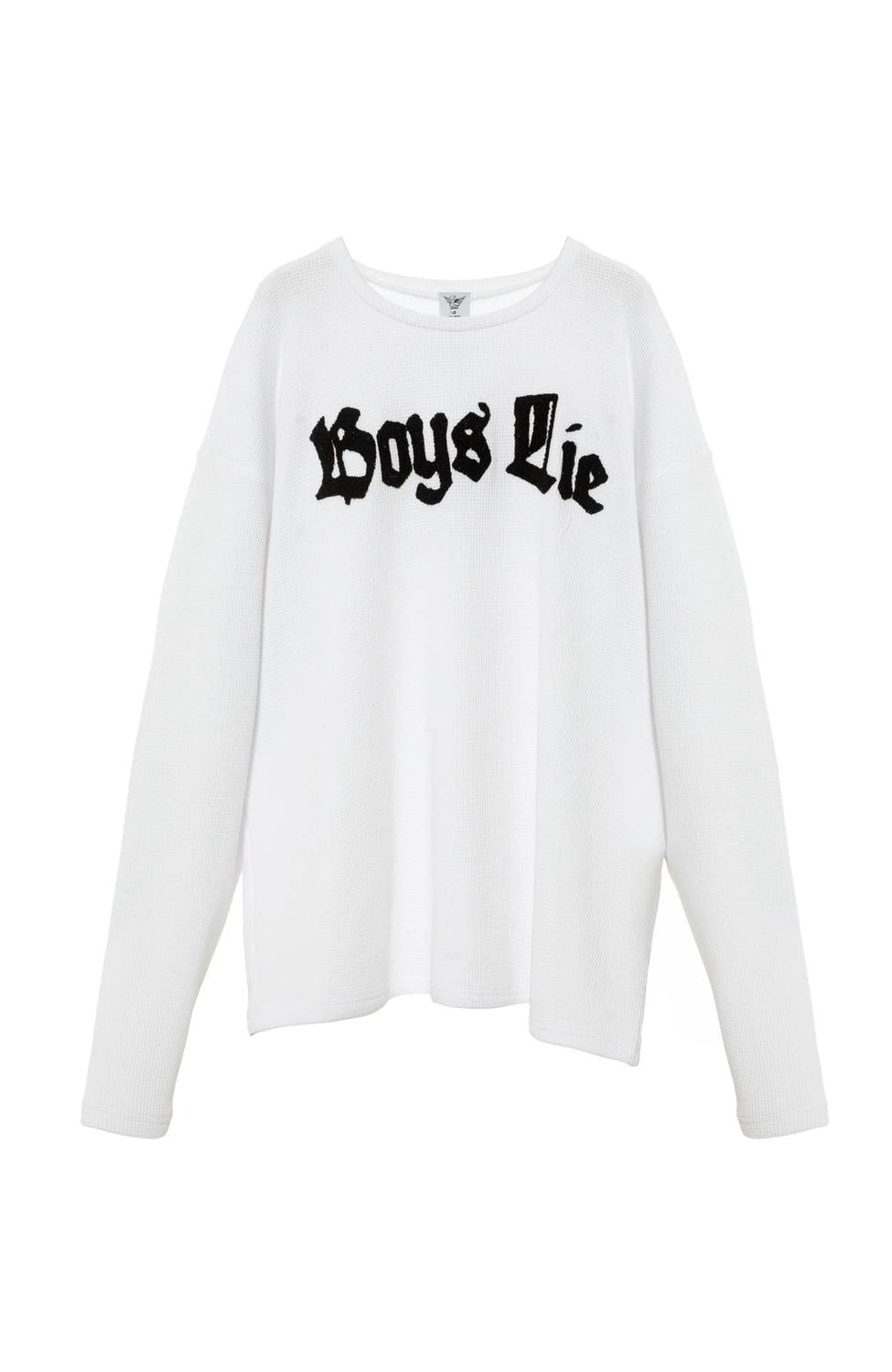 Boys Lie - Women's Rocker Thermal Long Sleeve Top
