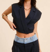 Art & Love Usa - Solid Cropped Vest