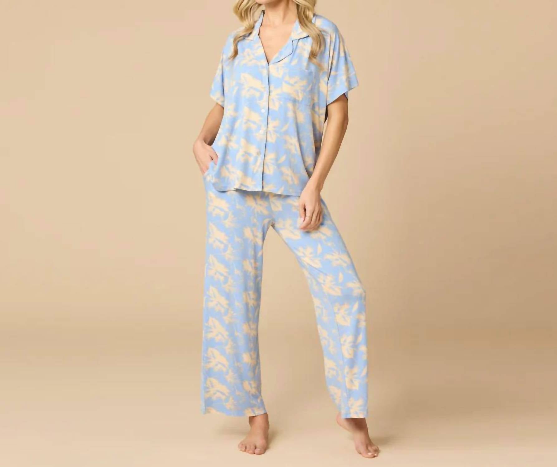 Softies - Caftan Top Cropped Pants Set