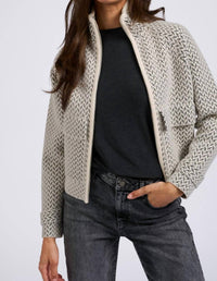 Bucketlist - Patterned Zip-up Jacket