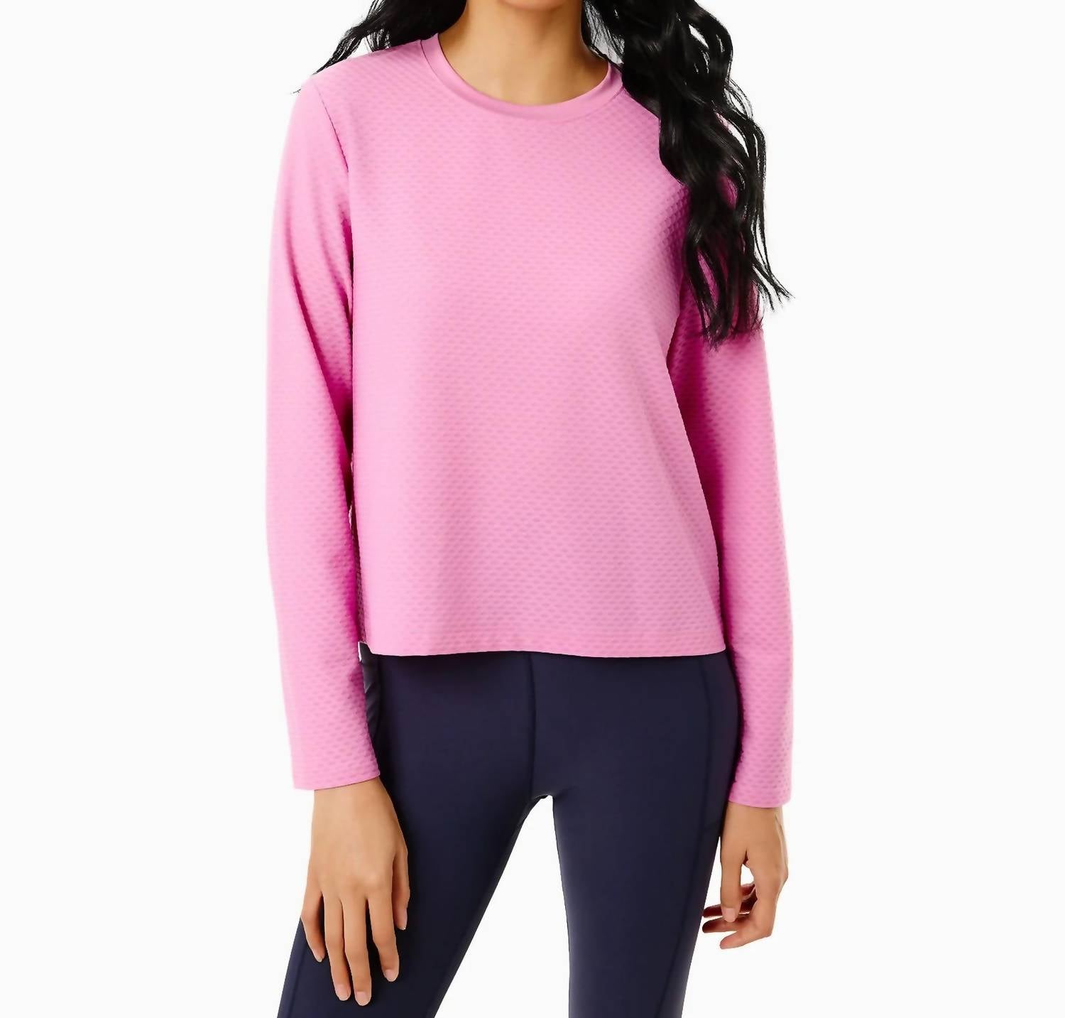 Addison Bay - Active Mesh Walnut Long Sleeve Tee