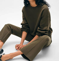 White + Warren - Superfine Organic Cotton Kick Flare Pants