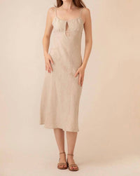Olivaceous - Katerina Linen Dress