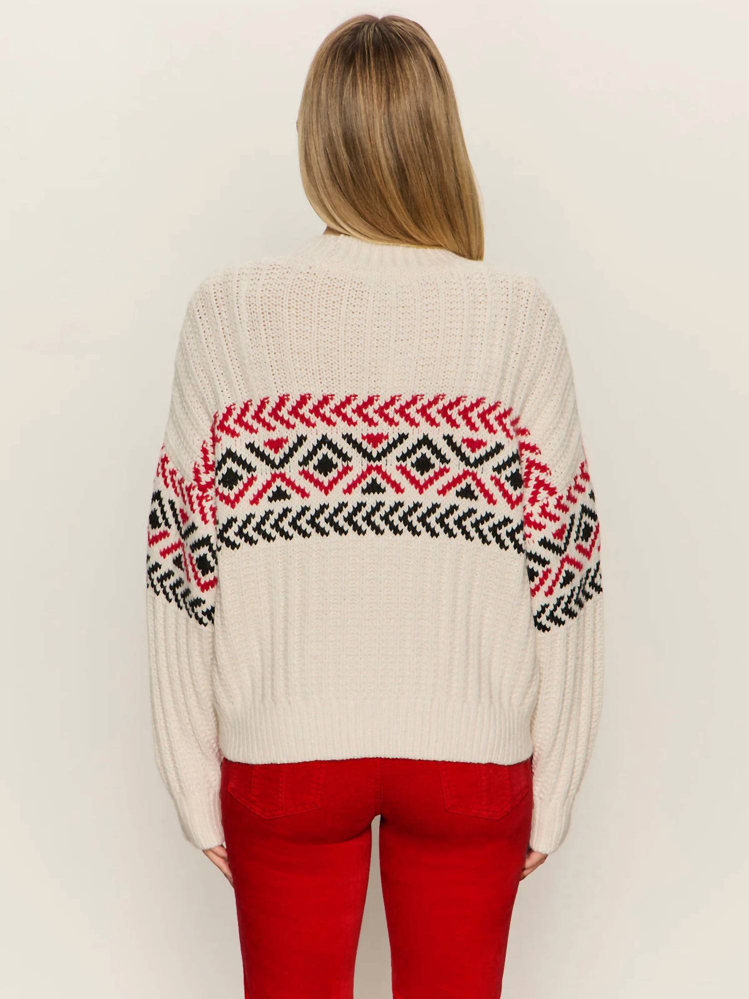 Sanctuary Send It Sweater in chalk multi 1 - women's sweater - view 4