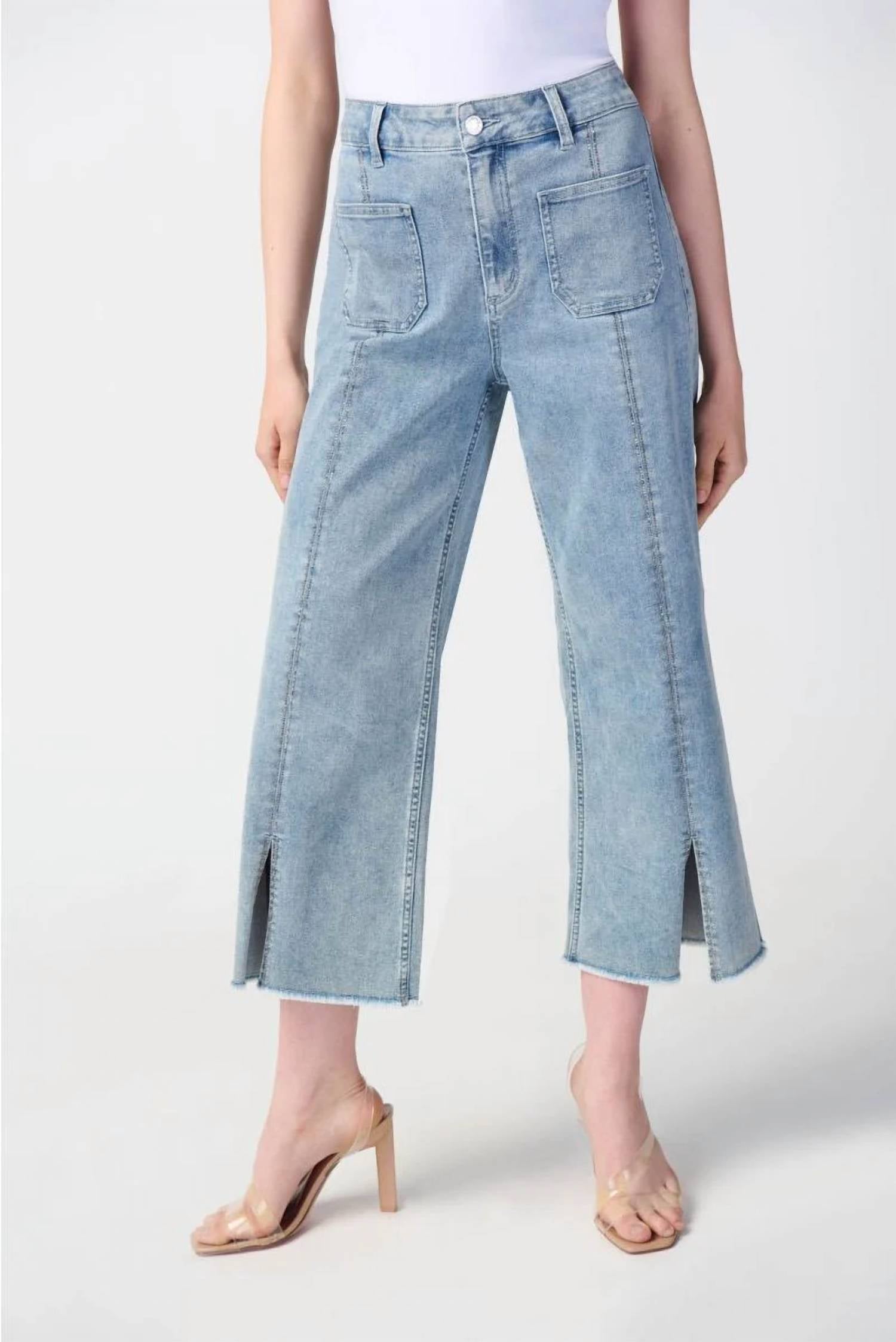 Joseph Ribkoff - Embellished Culotte Jean Pants