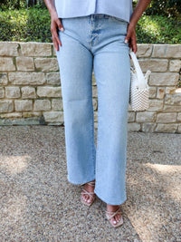 Just Black Denim - Slim Wide Leg Jeans