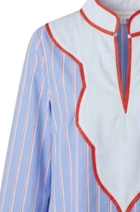 Thml - Women's Long Sleeve Striped V-neck Dress