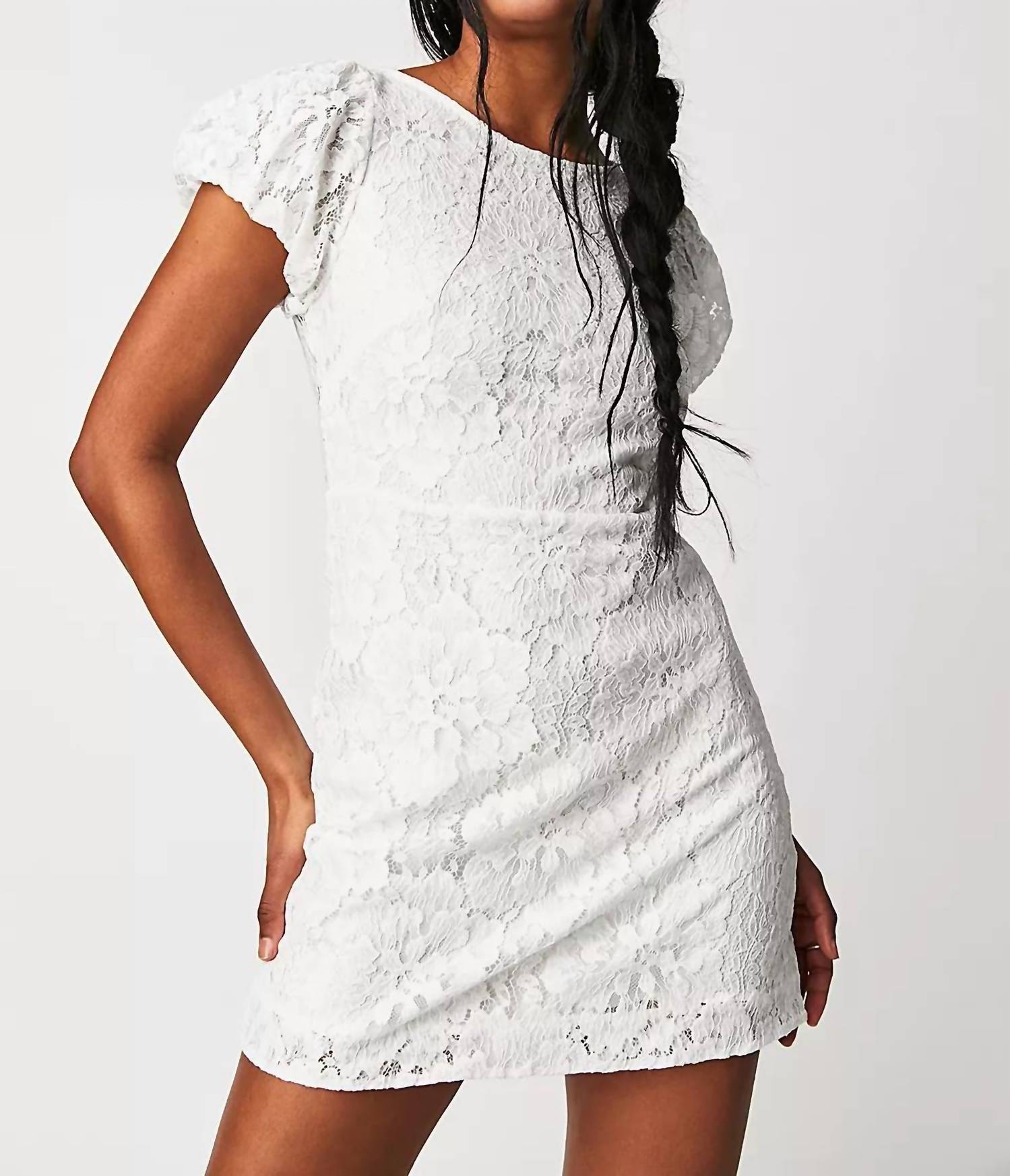 Free People - Hailee Lace Mini Dress