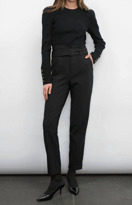 Greylin - Abilene Belted Paperbag High Waist Pants