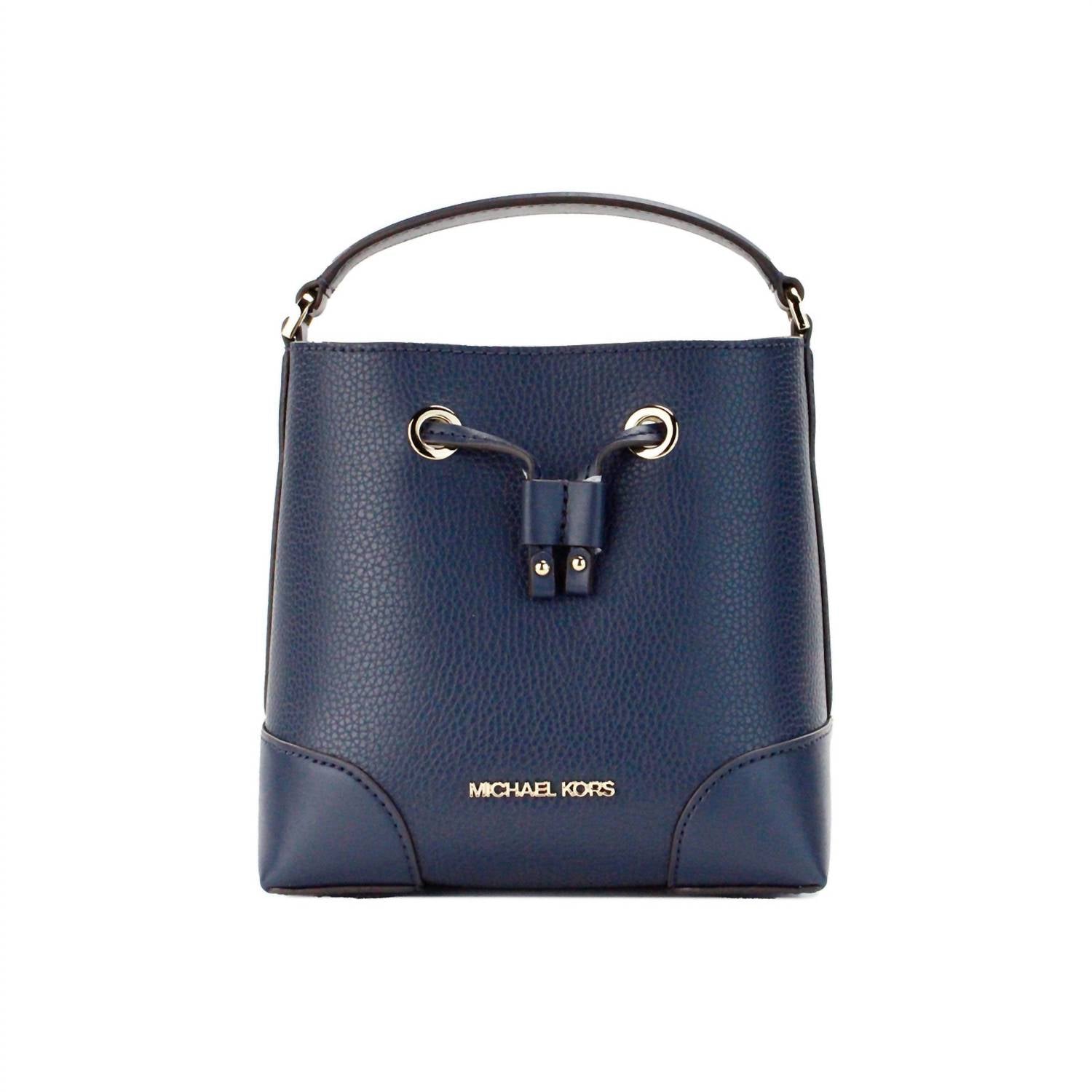 Michael Kors - Women's Mercer Leather Bucket Crossbody Bag Purse Small