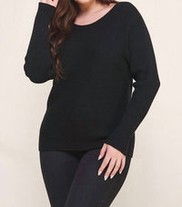 Allie Rose - Soft Ribbed Fine Gauge Pullover