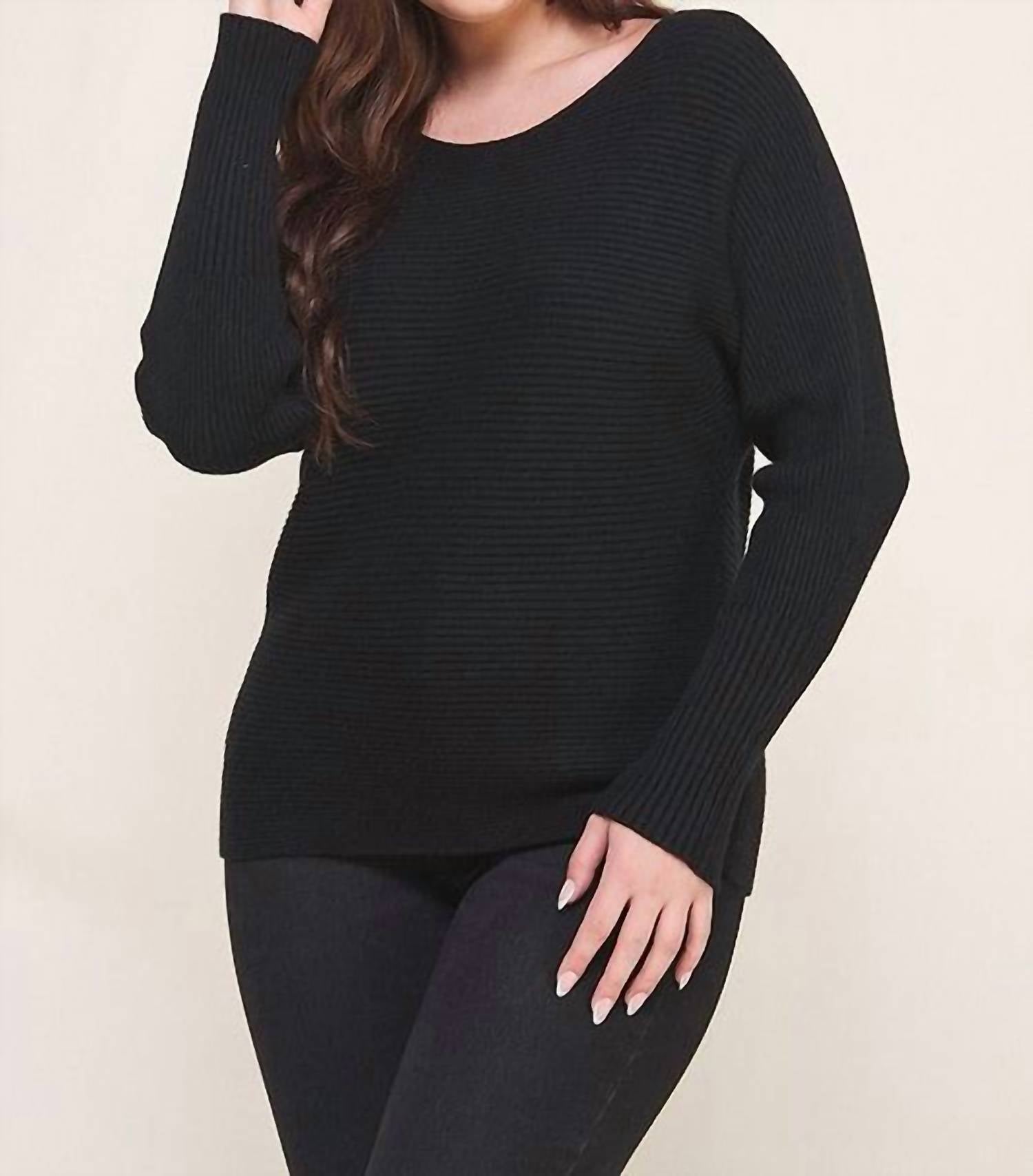Allie Rose - Soft Ribbed Fine Gauge Pullover