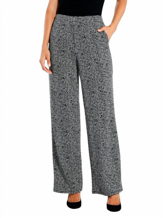 Nic + Zoe - Etched Wide Leg Ankle Pants