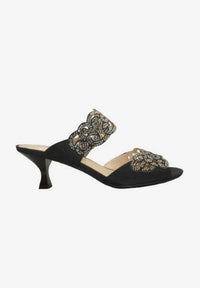 J. Renee - Women's Francie Rhinestones Slides Sandals
