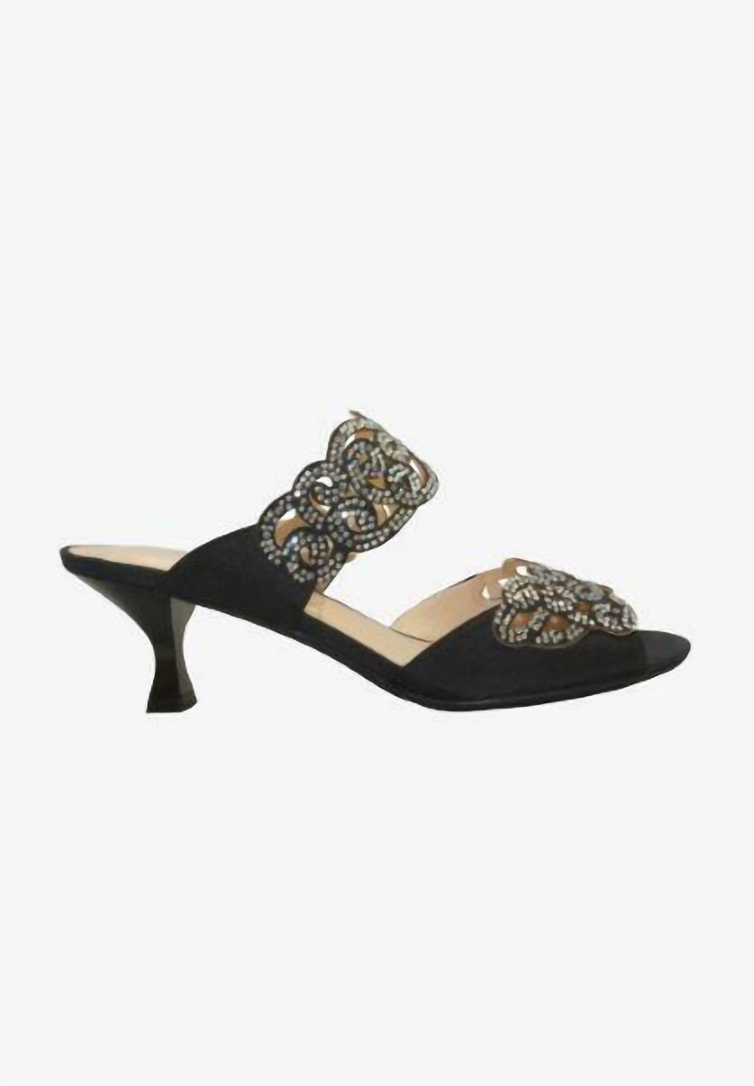 J. Renee - Women's Francie Rhinestones Slides Sandals