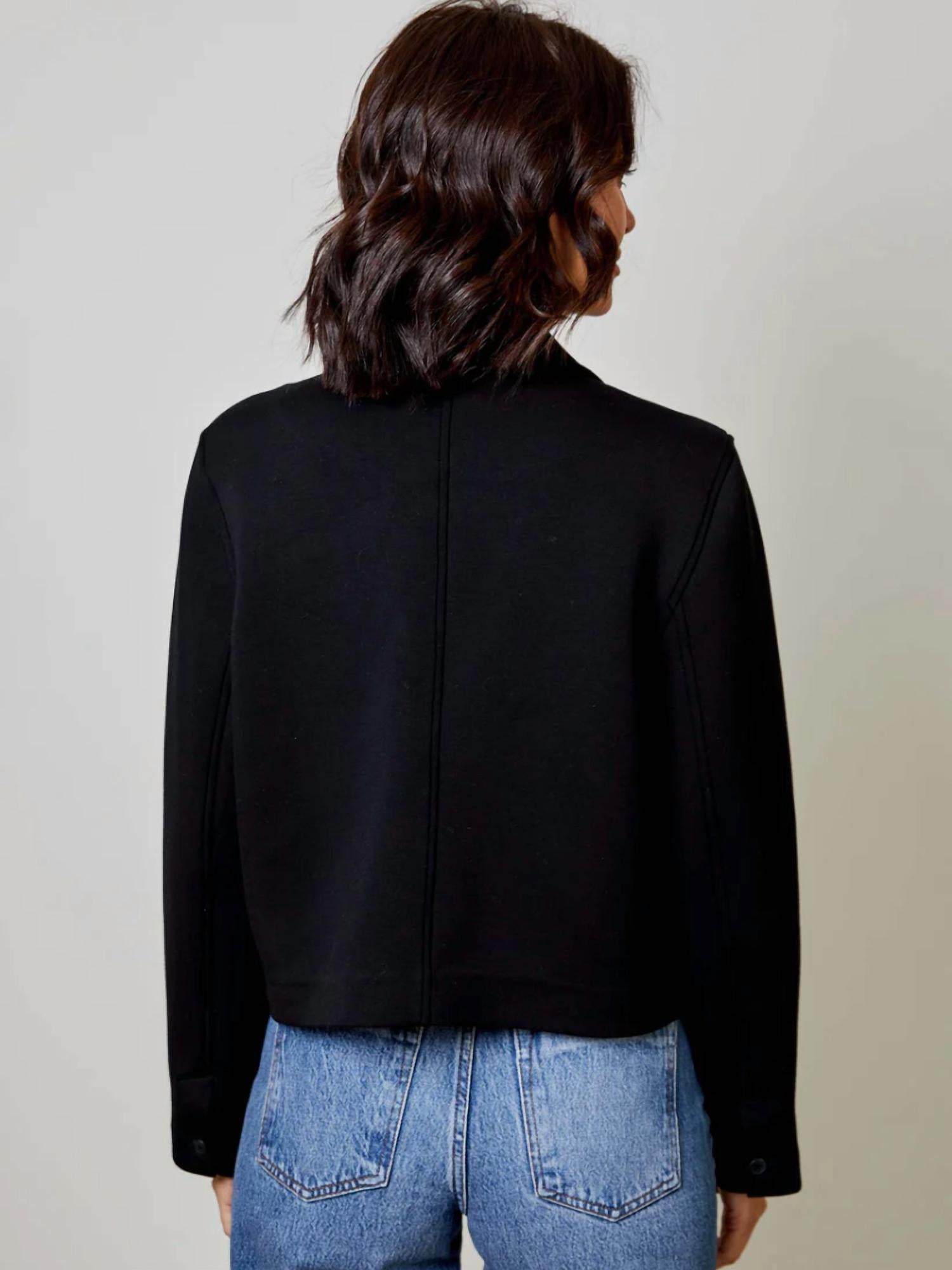 dh NEW YORK Selma Jacket in black - women's jacket - alternate view