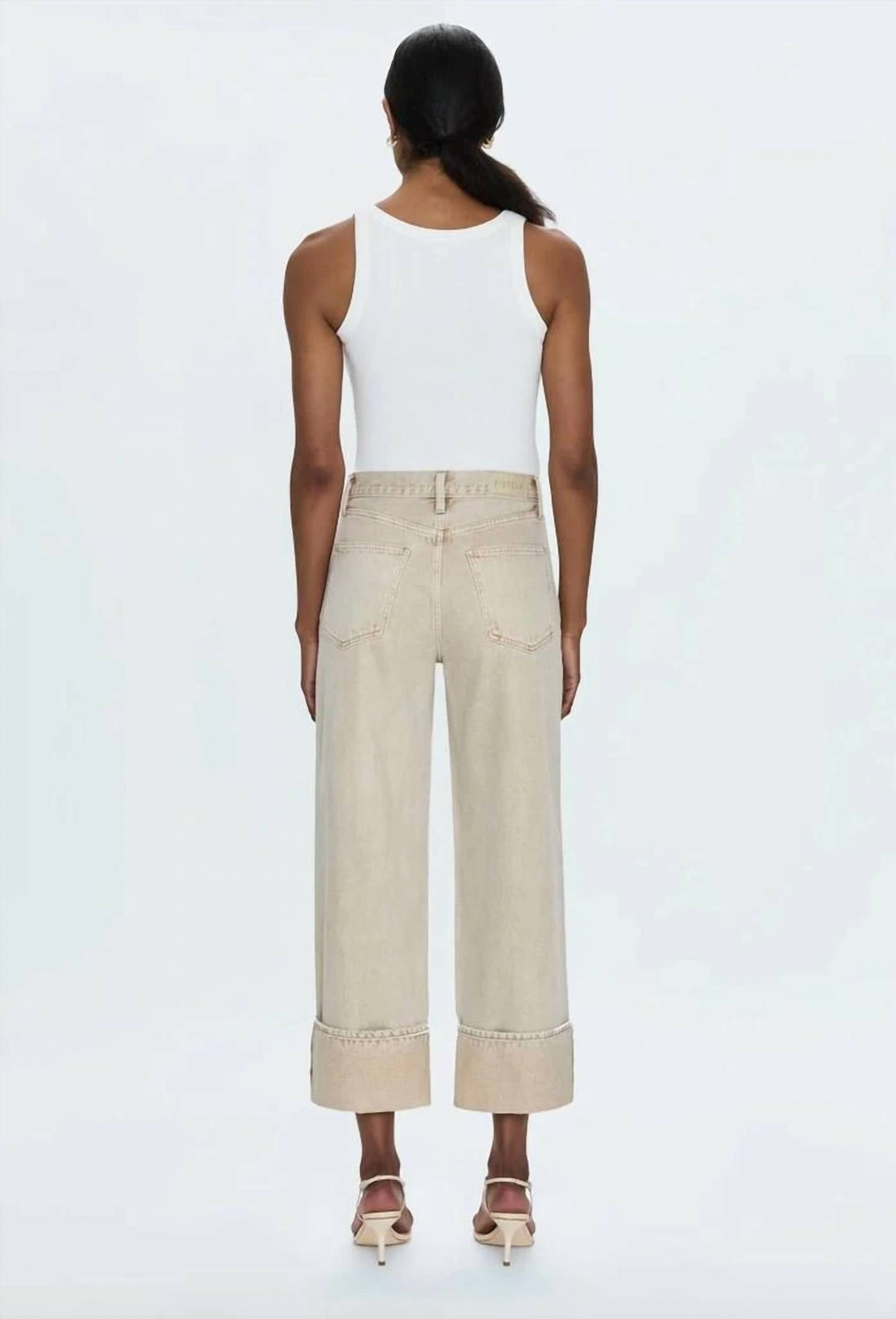 Pistola - Ryder High Rise Cuffed Straight Pants